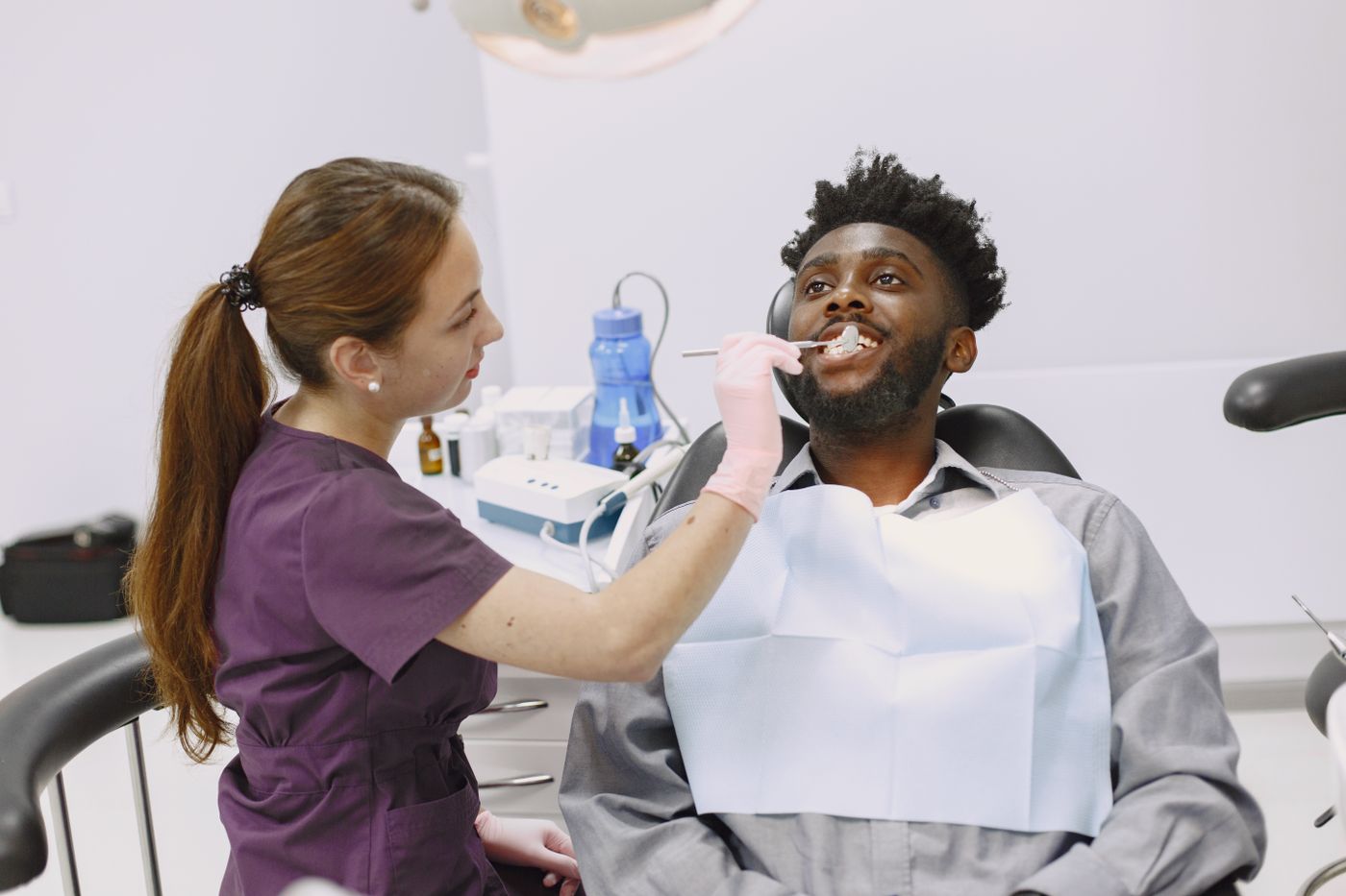Diagnostics — intraoral scan on the chairside monitor